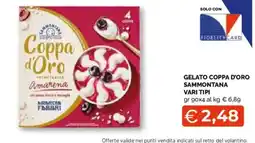 Mercatò Extra Gelato Coppa d'Oro Sammontana offerta