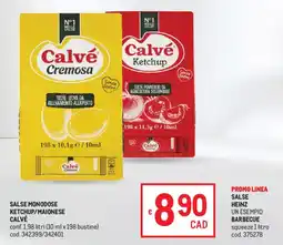 Metro Salse monodose ketchup/maionese Calvé offerta