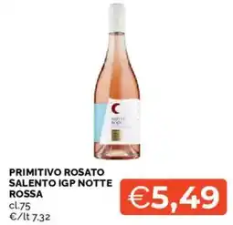 Mercatò Primitivo Rosato Salento IGP Notte Rossa offerta