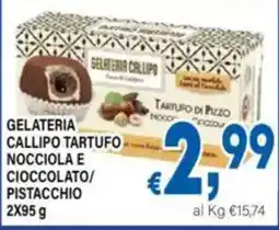 DEM Gelateria Callipo Tartufo Nocciola e Cioccolato/Pistacchio offerta