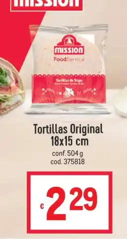 Metro Tortillas Original Mission FoodService offerta
