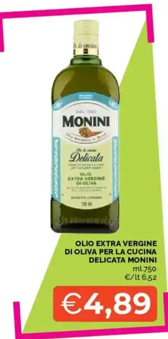 Olio extra vergine di oliva per la cucina delicata Monini