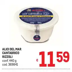Metro Alici del mar cantabrico Rizzoli offerta