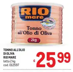 Metro Tonno all’Olio di Oliva Rio Mare offerta