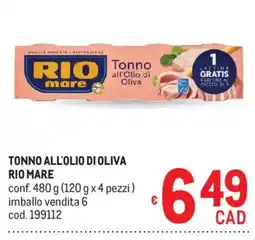Metro Tonno all'olio di oliva Rio Mare offerta