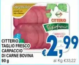 DEM Citterio taglio fresco carpaccio di carne bovina offerta
