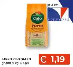 Mercatò Extra Farro Riso Gallo offerta