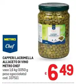 Metro Capperi lacrimella metro chef offerta