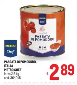 Metro Passata di pomodoro Metro Chef offerta