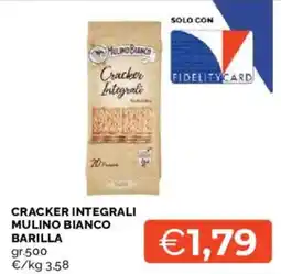 Mercatò Cracker integrali Mulino Bianco offerta