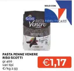 Mercatò Pasta penne Venere offerta