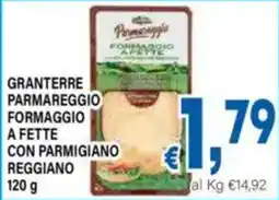 DEM Granterre Parmareggio Formaggio a Fette con Parmigiano Reggiano offerta