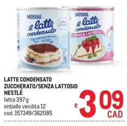 Metro Latte condensato Nestlé offerta