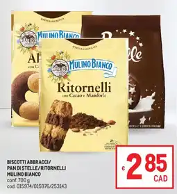 Metro Ritornelli con Cacao e Mandorle Mulino Bianco offerta