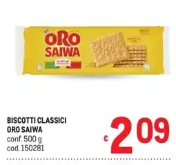 Metro Biscotti classici Oro Saiwa offerta