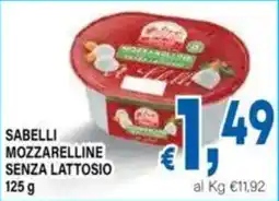 DEM Sabelli mozzarelline senza lattosio offerta