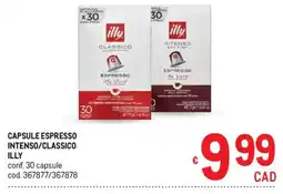 Metro Capsule espresso Intenso/Classico Illy offerta