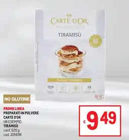 Metro Tiramisù Carte d'Or offerta