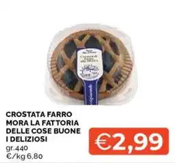 Mercatò Crostata farro Mora la fattoria delle cose buone i deliziosi offerta