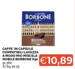 Mercatò Caffè in capsule compatibili Lavazza a modo mio miscela nobile borbone offerta