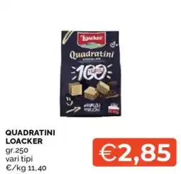 Mercatò Quadratini Loacker offerta