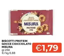 Mercatò Biscotti protein gocce cioccolato misura offerta