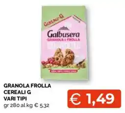 Mercatò Extra Granola frolla cereali g offerta