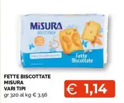 Mercatò Extra Fette biscottate Misura offerta
