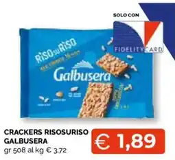 Mercatò Extra Crackers Risosuriso Galbusera offerta