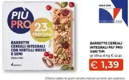 Mercatò Extra Barrette cereali integrali Più Pro offerta