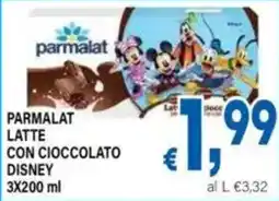 DEM Parmalat latte con cioccolato disney offerta