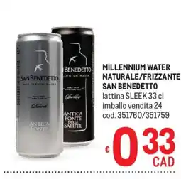 Metro Millennium Water San Benedetto offerta