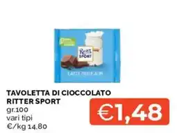 Mercatò Tavoletta di cioccolato Ritter Sport offerta