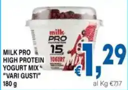 DEM Milk Pro high protein yogurt mix vari gusti offerta