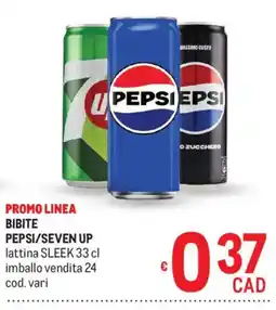 Metro Bibite Pepsi/Seven Up offerta