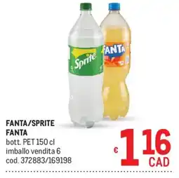 Metro Fanta/Sprite Fanta offerta