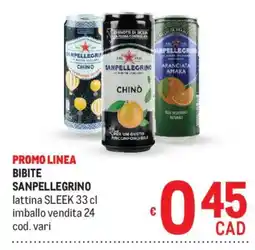 Metro Bibite Sanpellegrino offerta