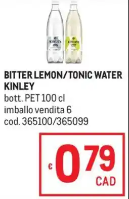 Metro Bitter Lemon/Tonic Water Kinley offerta
