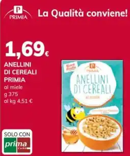 Basko Anellini di cereali Primia al miele offerta