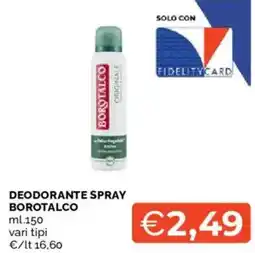 Mercatò Deodorante spray Borotalco offerta