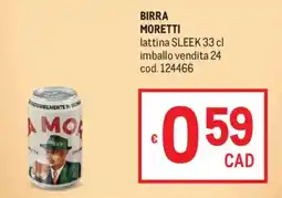 Metro Birra Moretti offerta