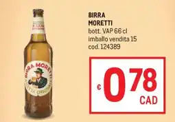 Metro Birra Moretti offerta