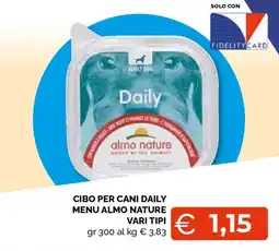 Mercatò Extra Cibo per cani Daily Menu Almo Nature offerta