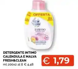 Mercatò Extra Detergente intimo calendula e malva Fresh&Clean offerta