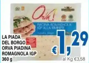 La Piada del Borgo Orva Piadina Romagnola IGP