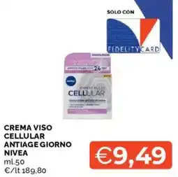 Mercatò Crema viso cellular antiage giorno Nivea offerta