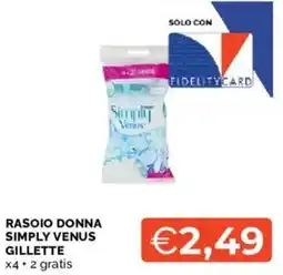 Mercatò Rasoio donna Simply Venus Gillette offerta