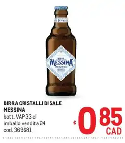 Metro Birra Cristalli di Sale Messina offerta
