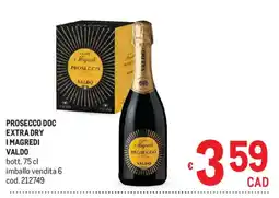 Metro Prosecco Doc Extra Dry I Magredi Valdo offerta