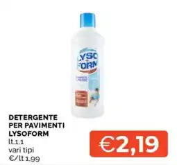 Mercatò Detergente per pavimenti Lysoform offerta